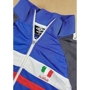 Vintage 90's Umbro ITALIA‎ Football Jacket Track Top Mens Size MEDIUM Soccer